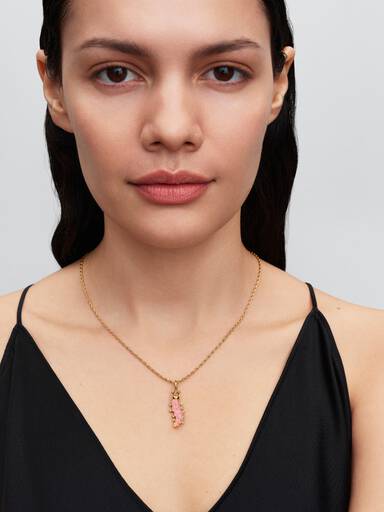 Pink Caterpillar Charm