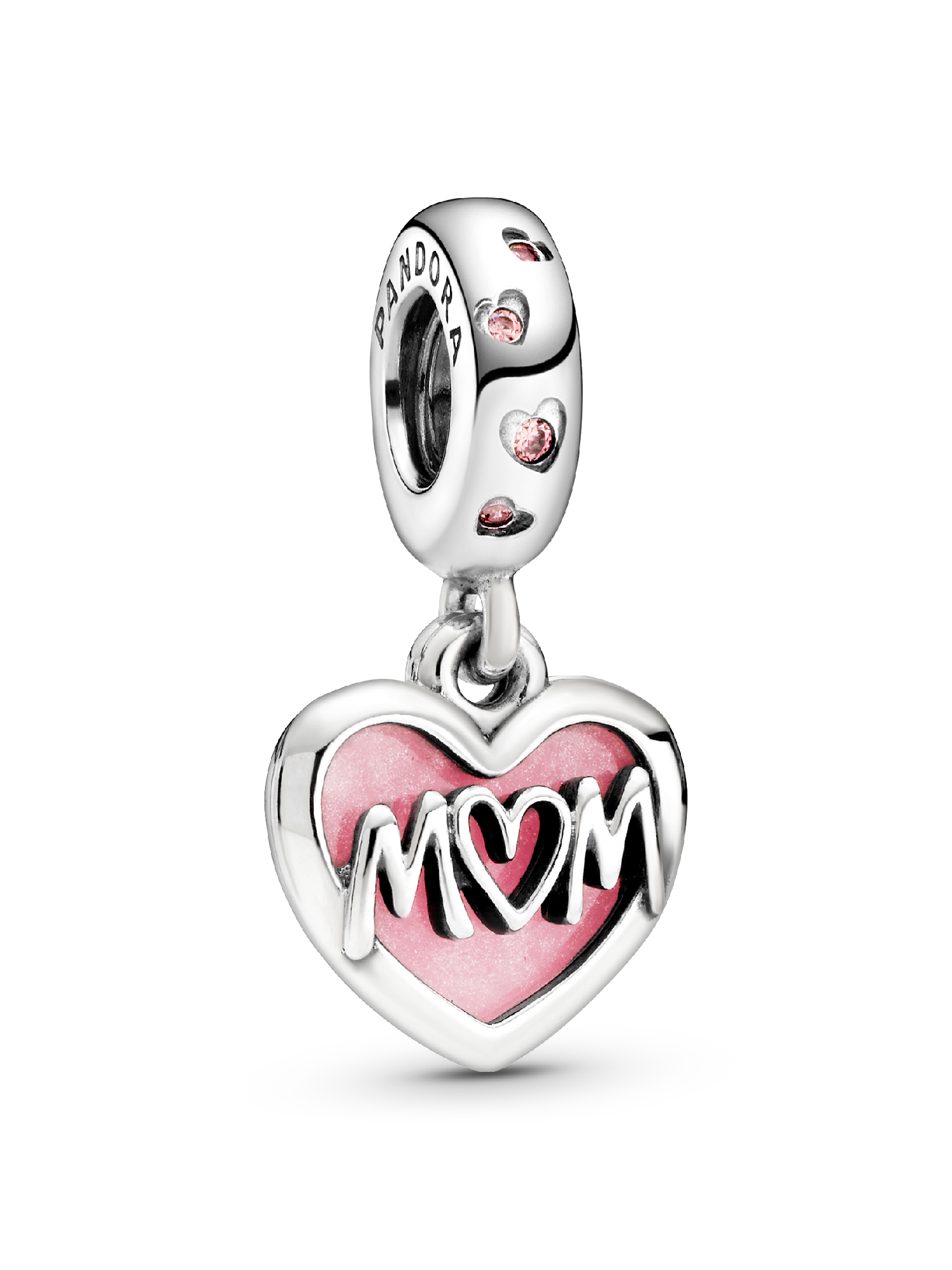 Mum Script Heart Dangle Charm | スターリングシルバー | パンドラ