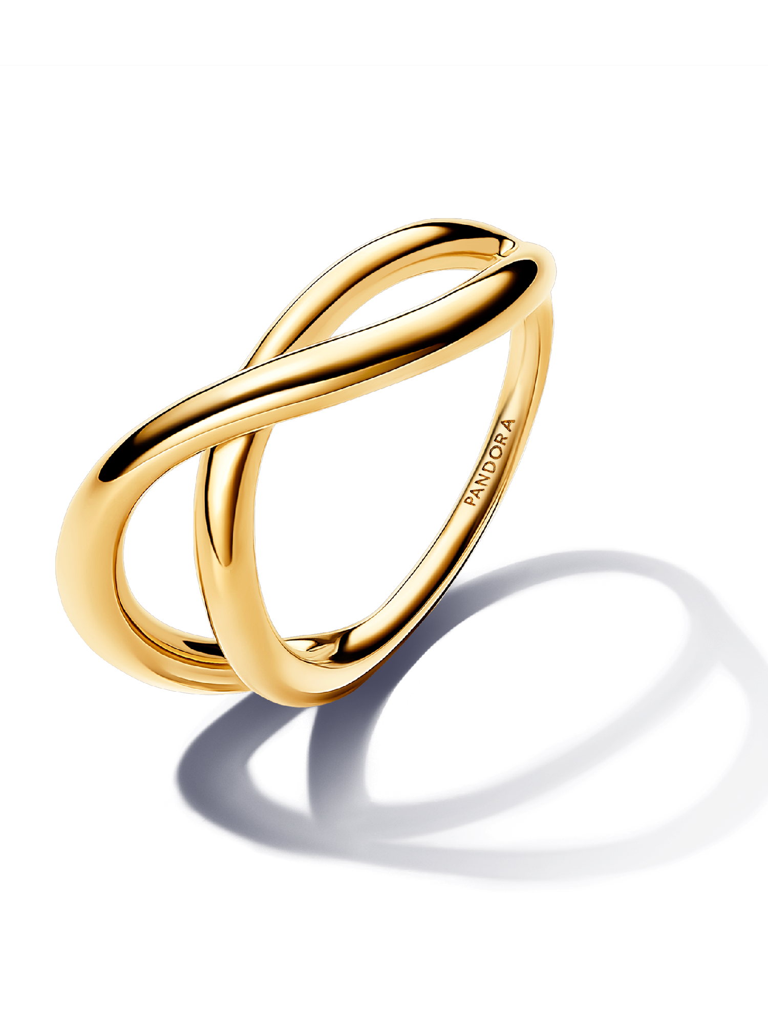 Organically Shaped Infinity Ring | ゴールドプレーティング | パンドラ