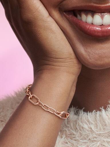 Pandora ME Round Clasp Medium-Link Chain Bracelet