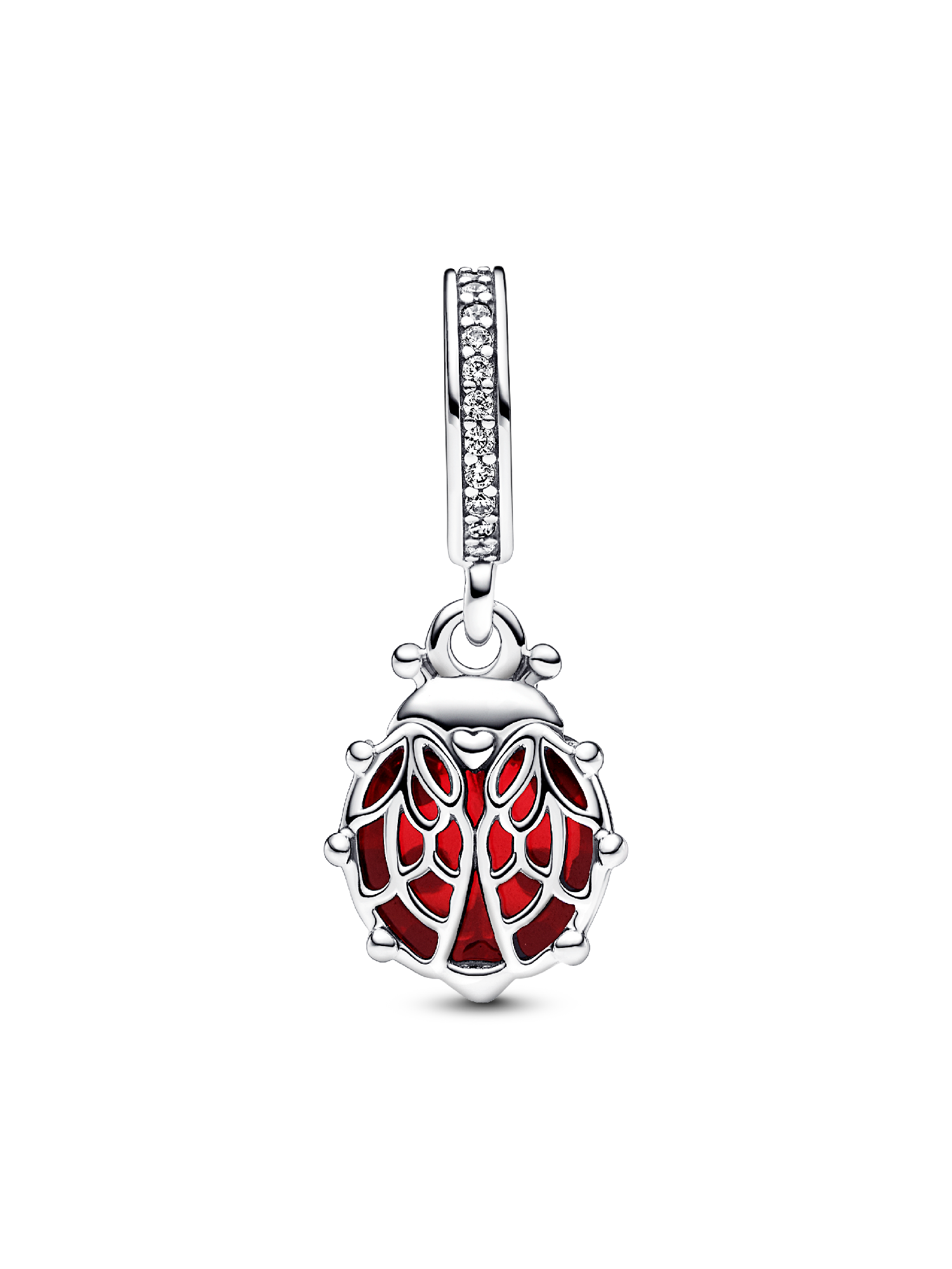 Red Ladybird Dangle Charm | スターリングシルバー | パンドラ'