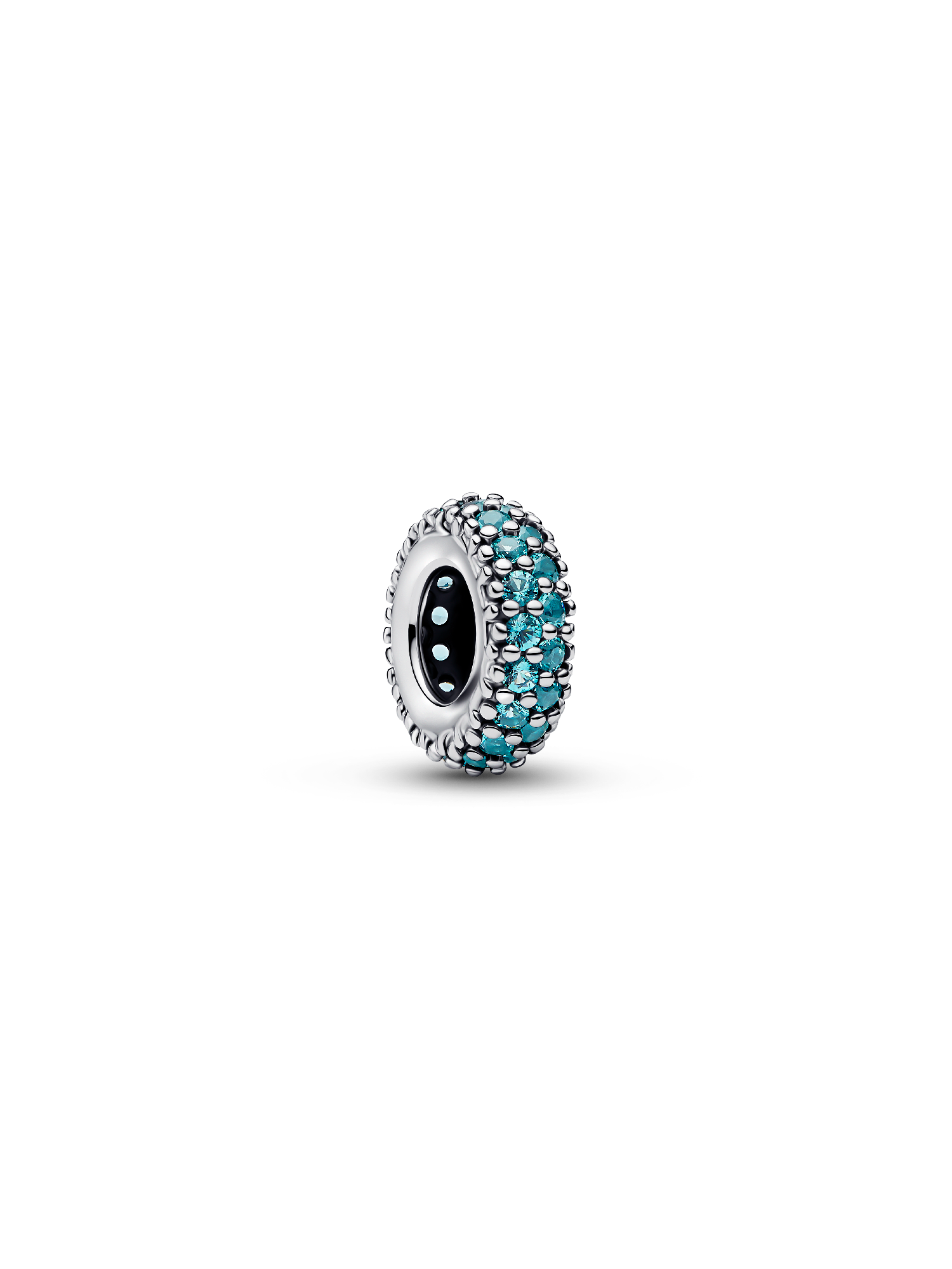 Ice Blue Stone Spacer Charm | スターリングシルバー | パンドラ'