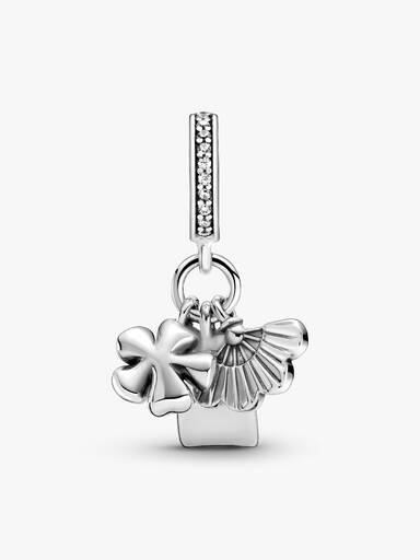 Japanese Sakura, Omamori & Fan Dangle Charm
