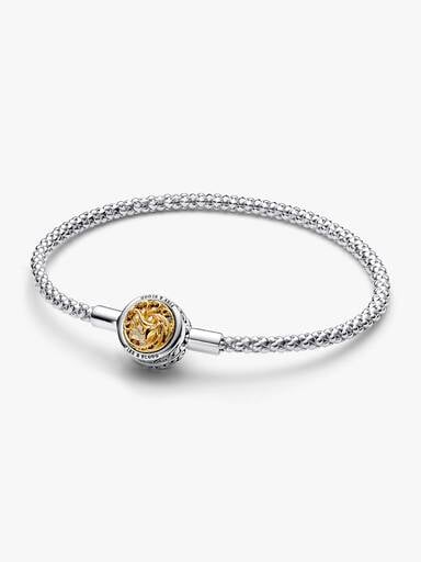 Game of Thrones House Sigil Clasp Pandora Moments Studded Chain Bracelet