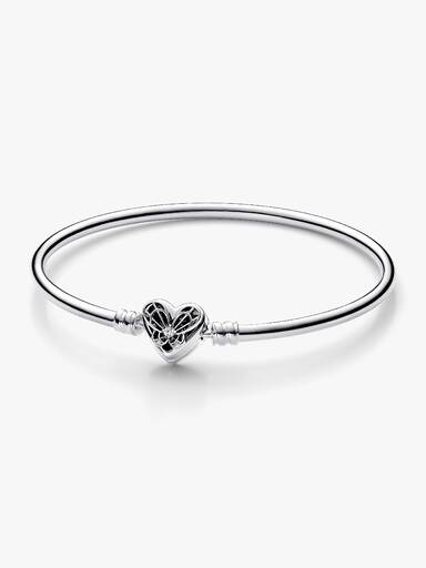 Pandora Moments Heart & Butterfly Bangle