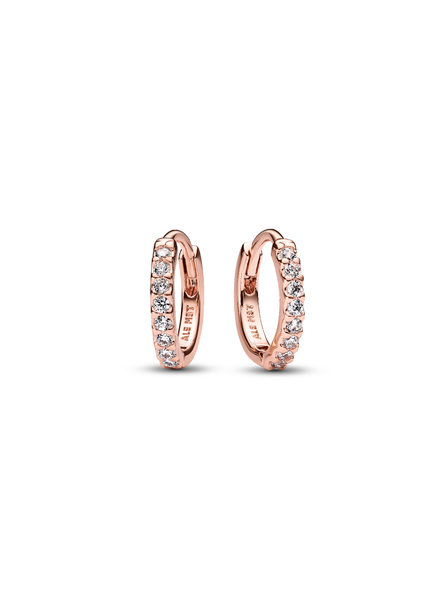 Sparkling Huggie Hoop Earrings