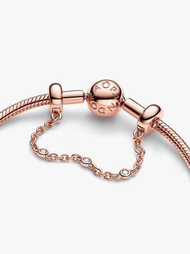 Triple Clear Stone Safety Chain
