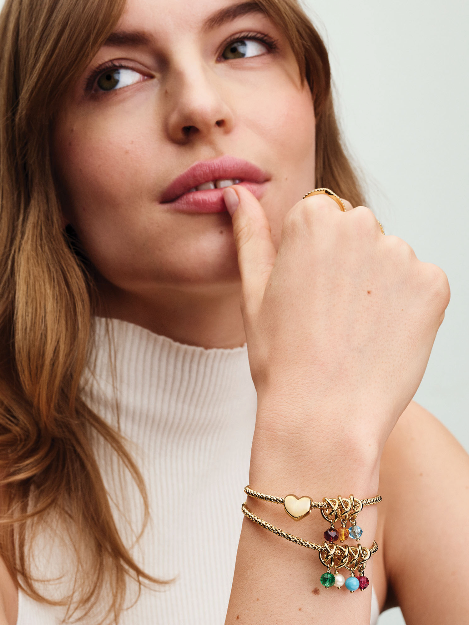 Studded Chain Bracelet | ゴールドプレーティング | パンドラ