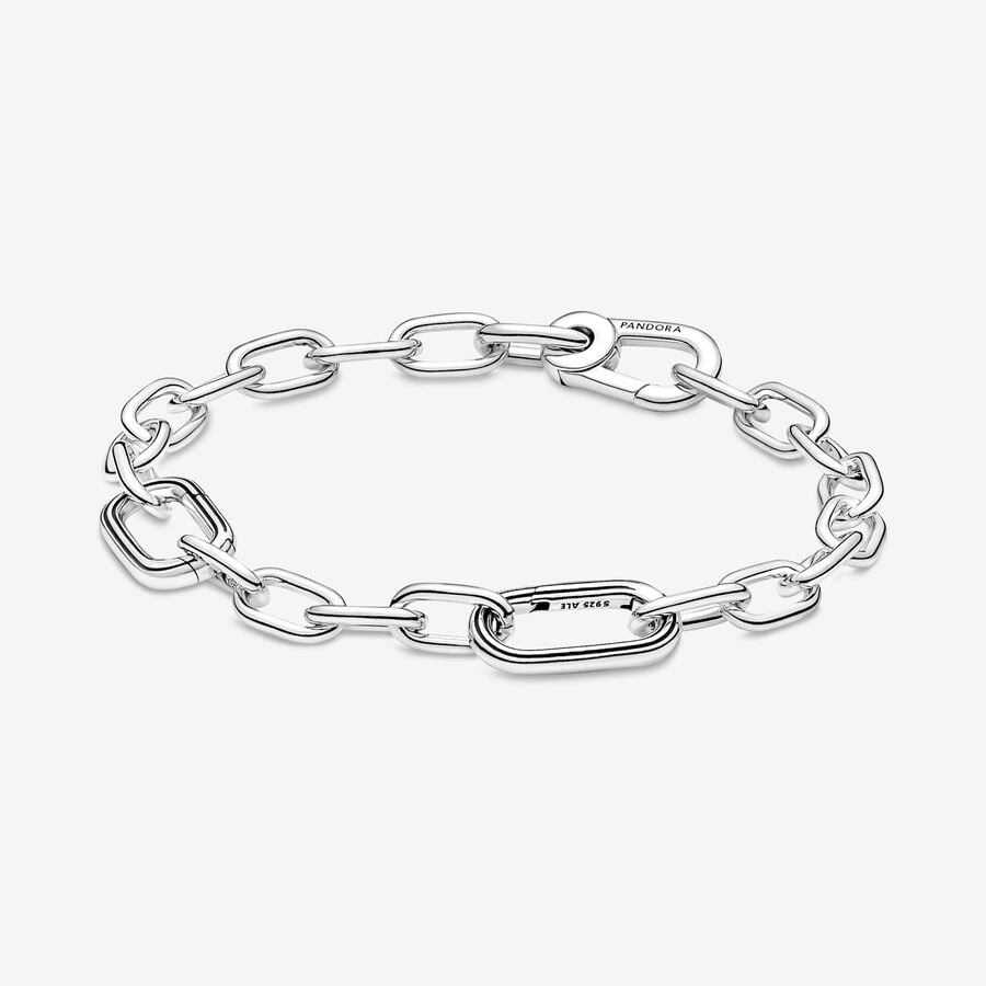 Pandora ME Round Clasp Medium-Link Chain Bracelet image number 0