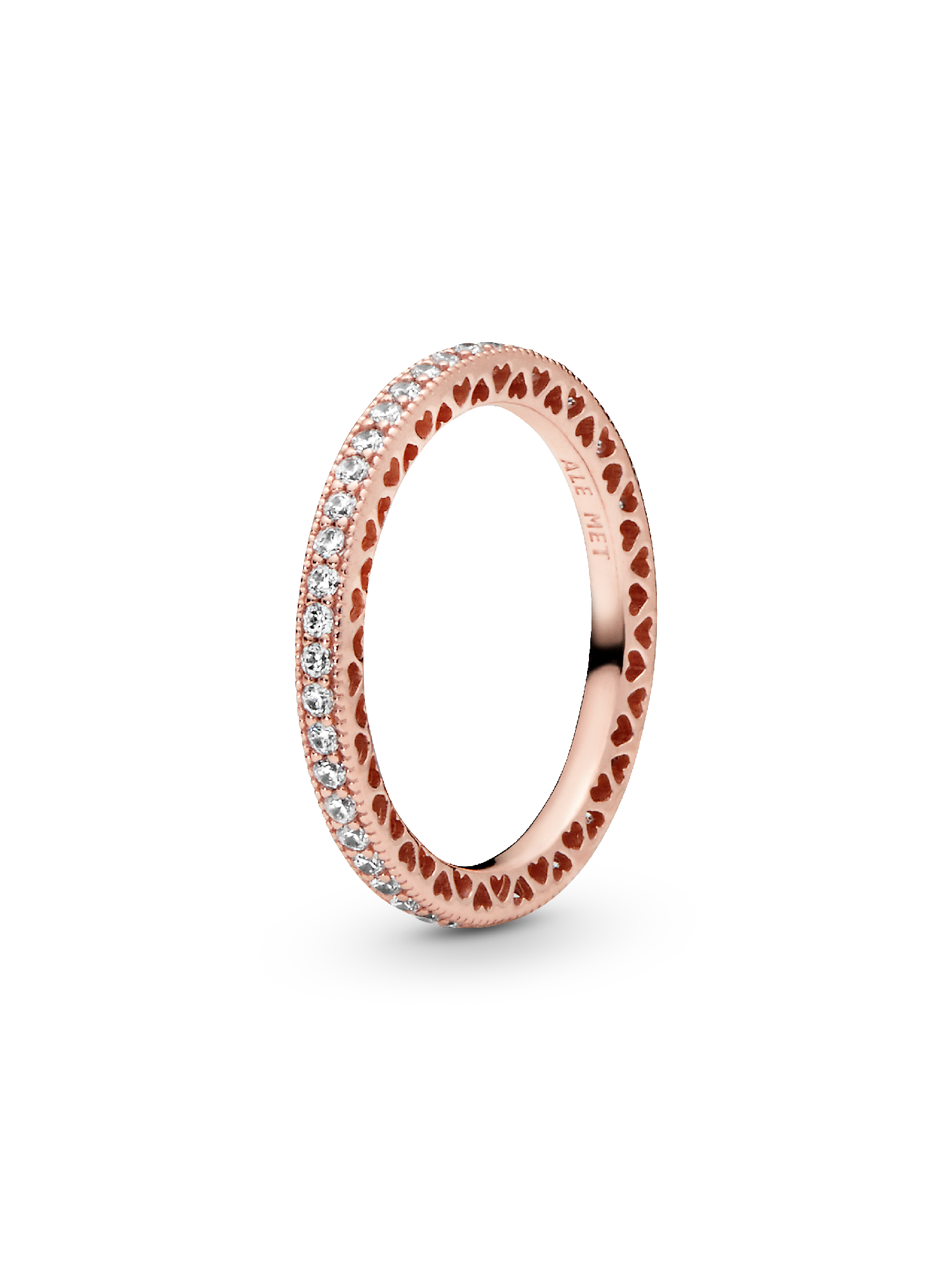 Sparkle & Hearts Ring | ローズゴールドプレーティング | パンドラ