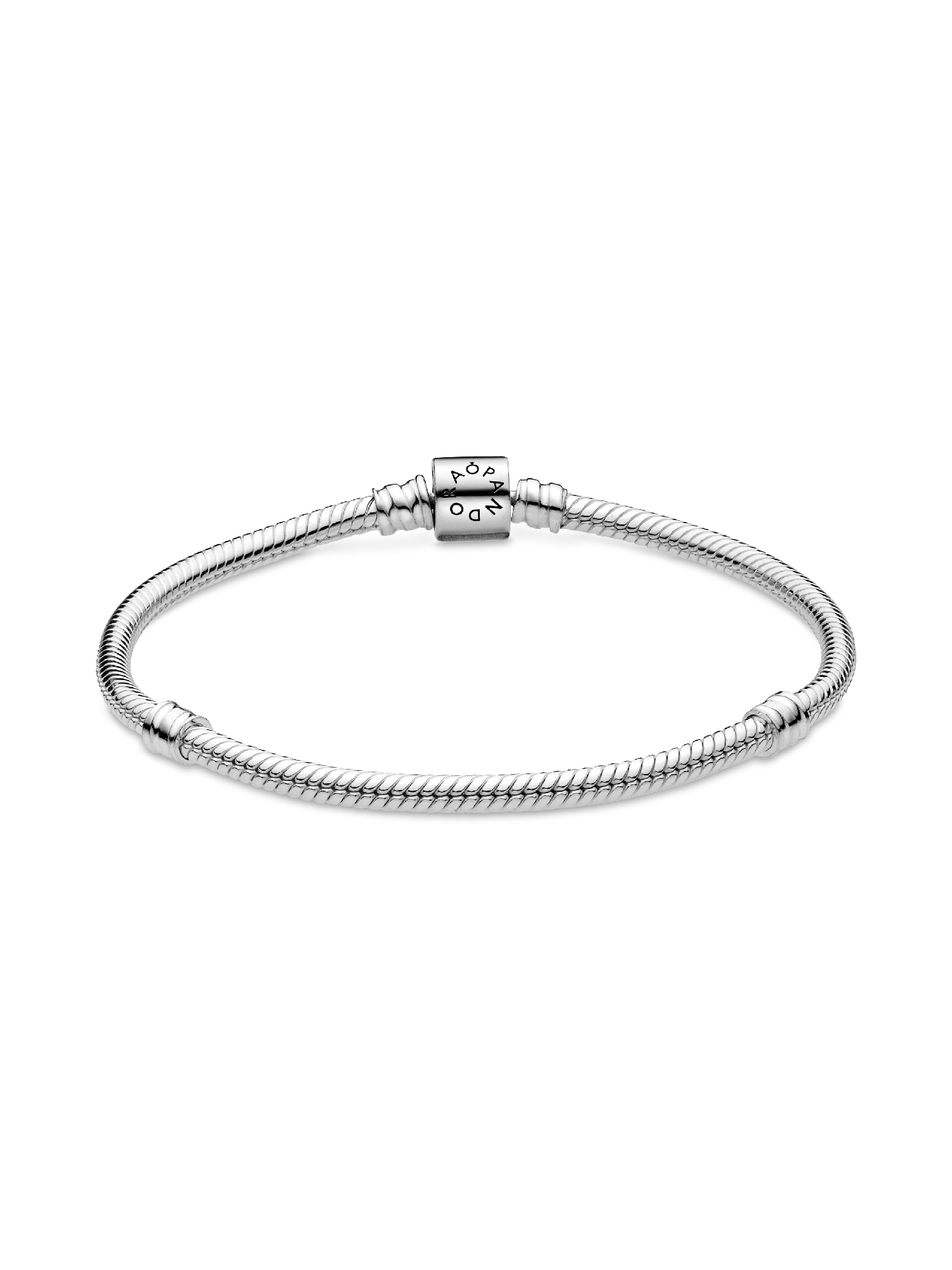 Barrel Clasp Snake Chain Bracelet | スターリングシルバー | パンドラ'