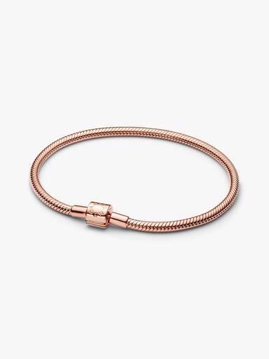 Barrel Clasp Snake Chain Bracelet