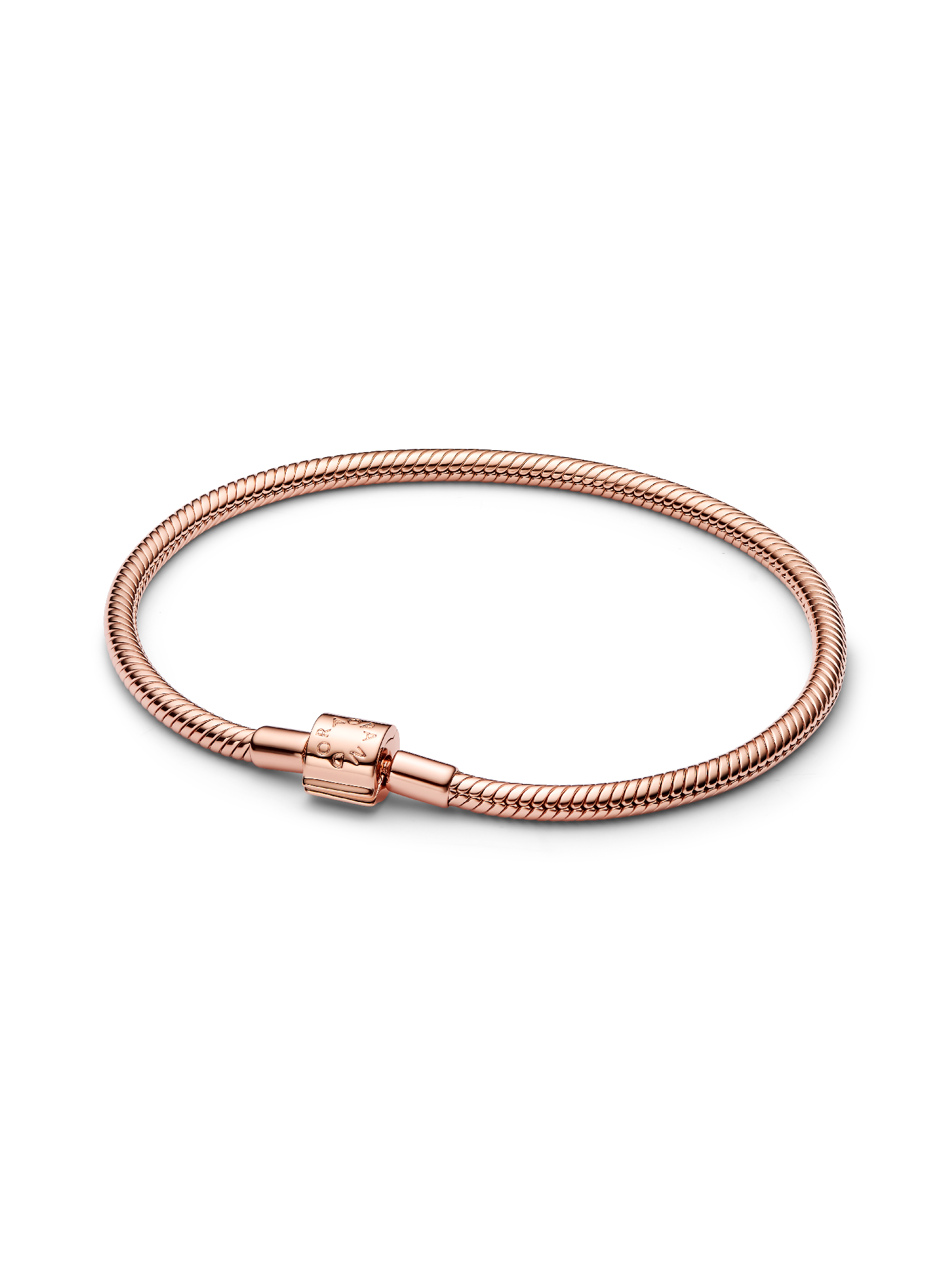 Barrel Clasp Snake Chain Bracelet | ローズゴールドプレーティング