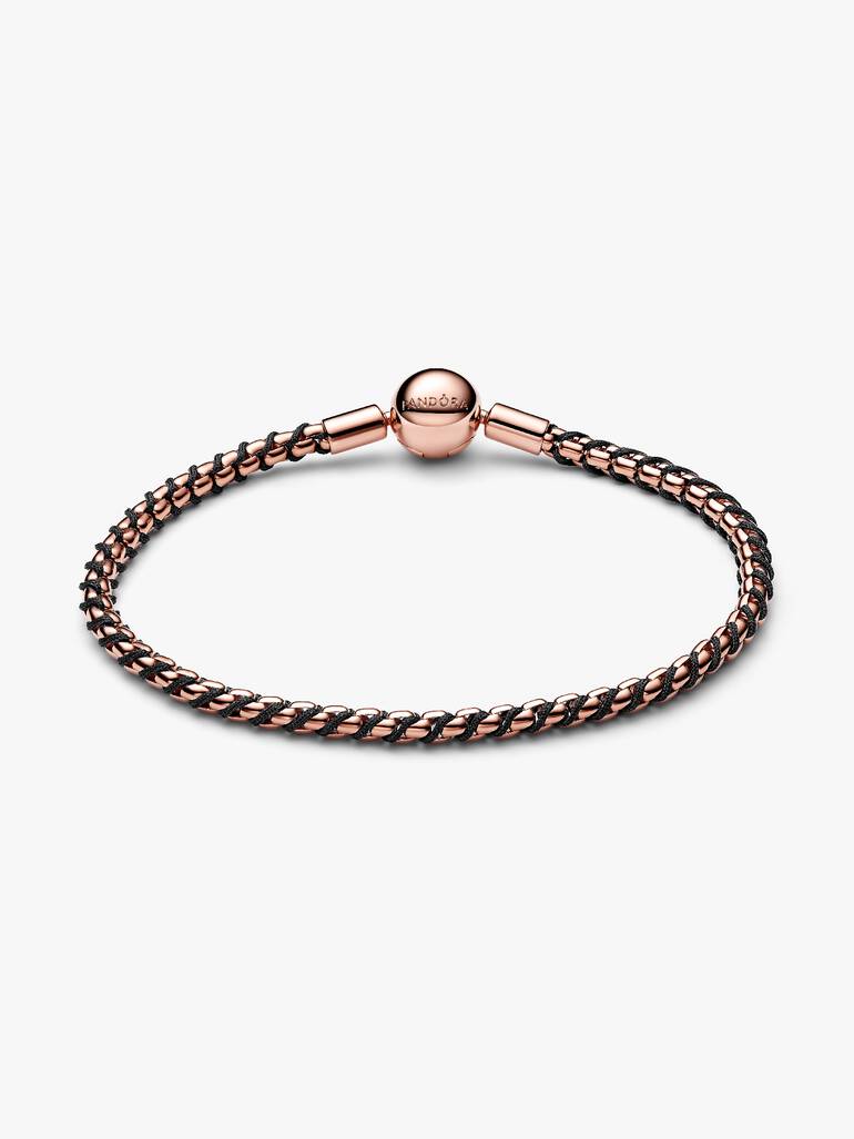 Black Cord Snake Chain Bracelet