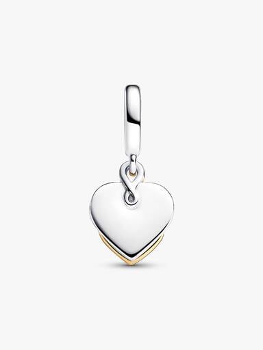 Lab-grown Diamond Engravable Mum Double Dangle Charm