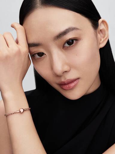 Round Clasp Wing Chain Bracelet
