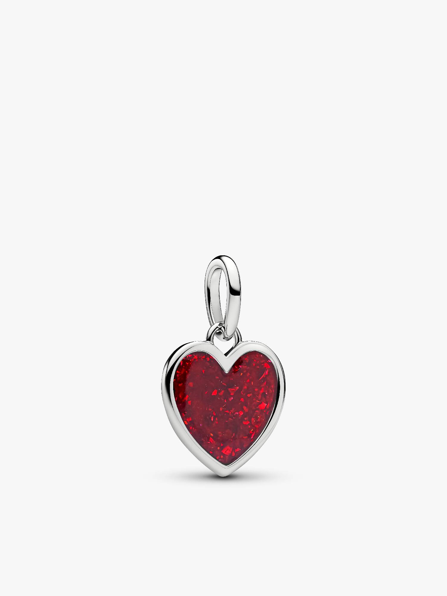 Engravable Blue Heart Dangle Charm