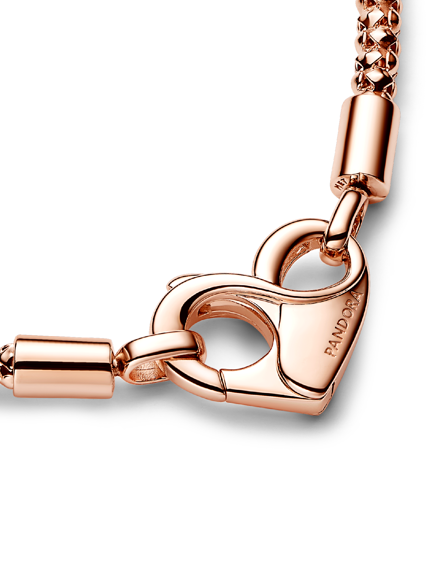 Studded Chain Bracelet | ローズゴールドプレーティング | パンドラ'