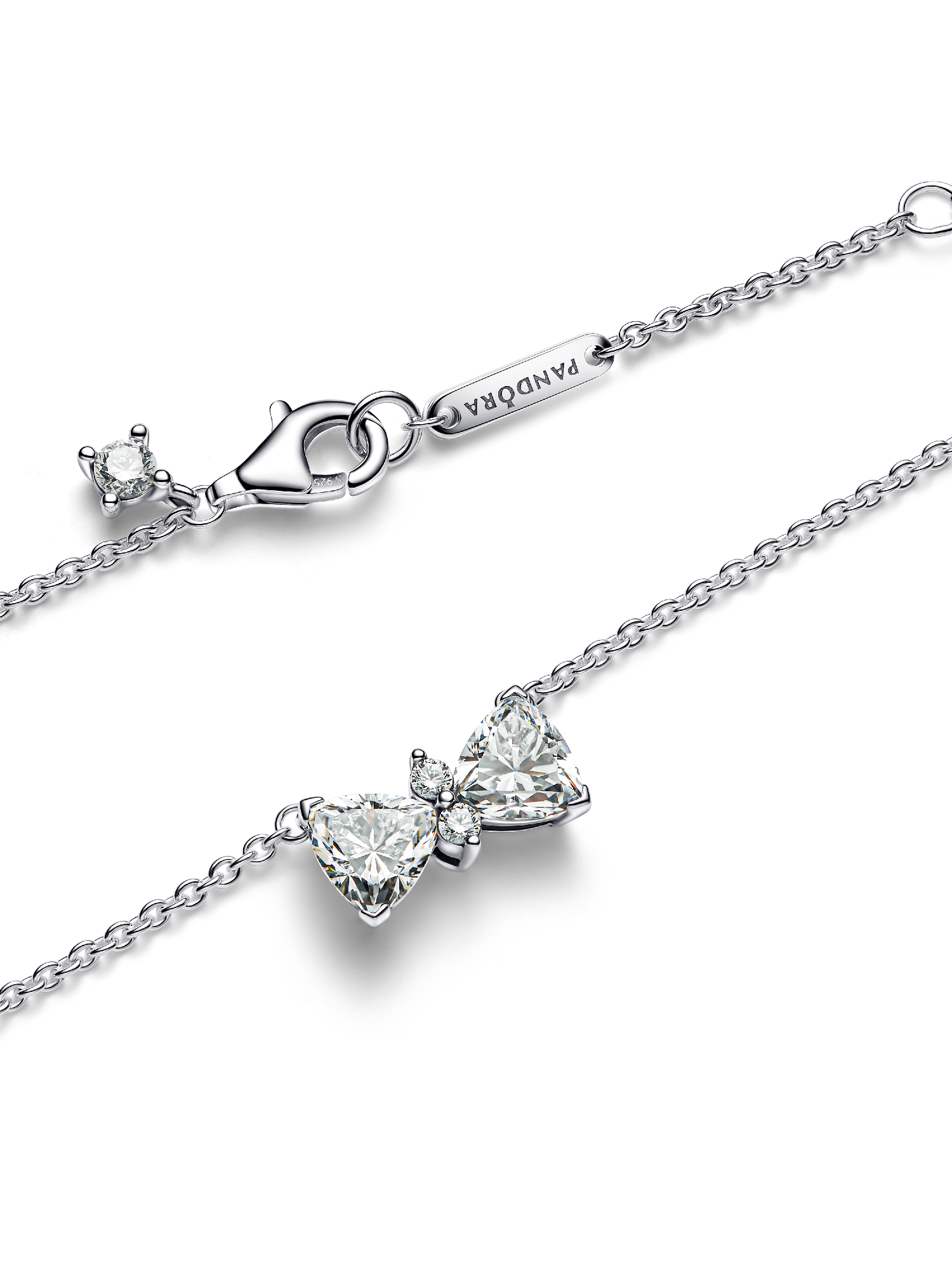 Sparkling Bow Necklace | スターリングシルバー | パンドラ'