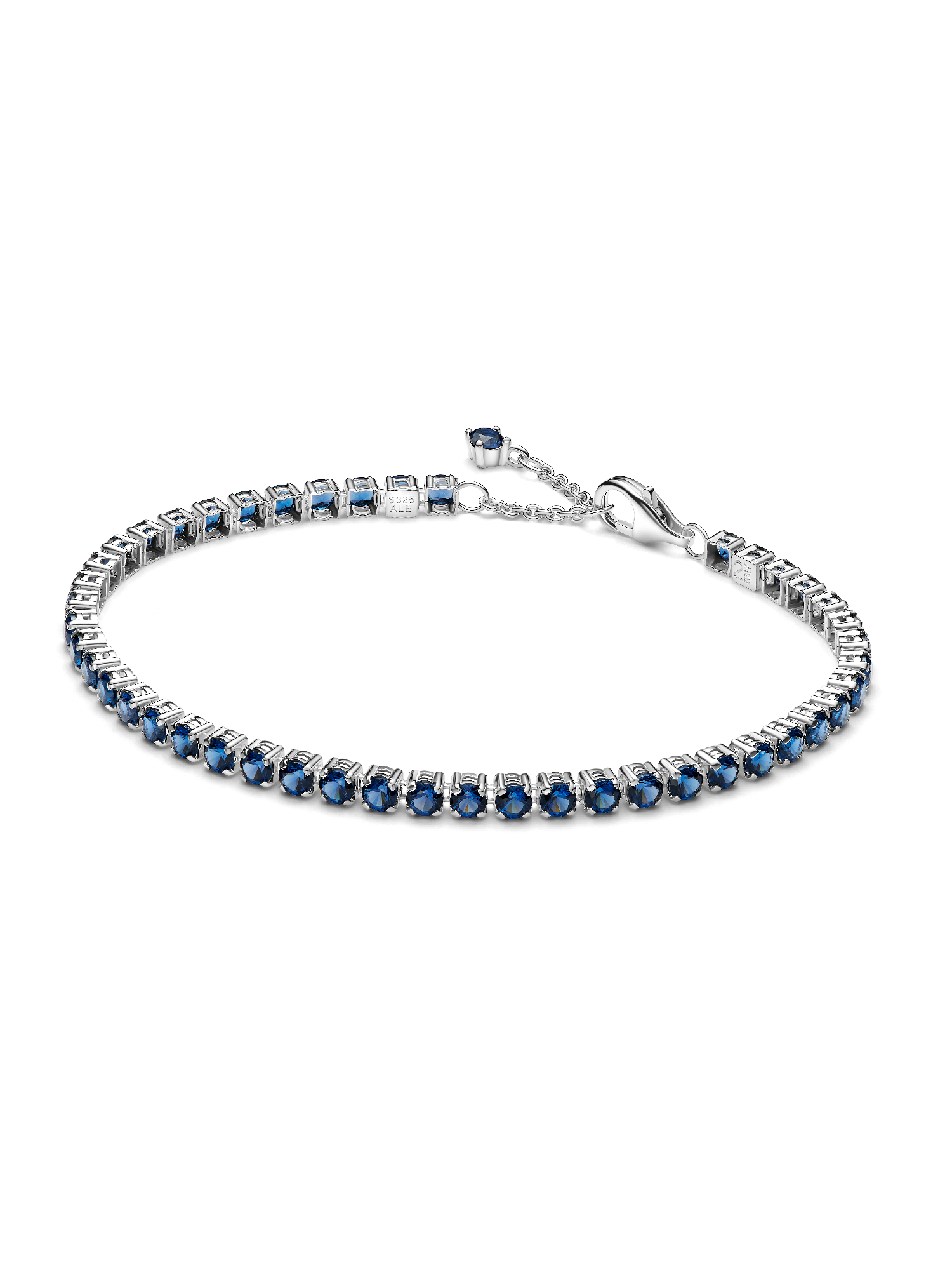 Sparkling Blue Tennis Bracelet | スターリングシルバー | パンドラ'