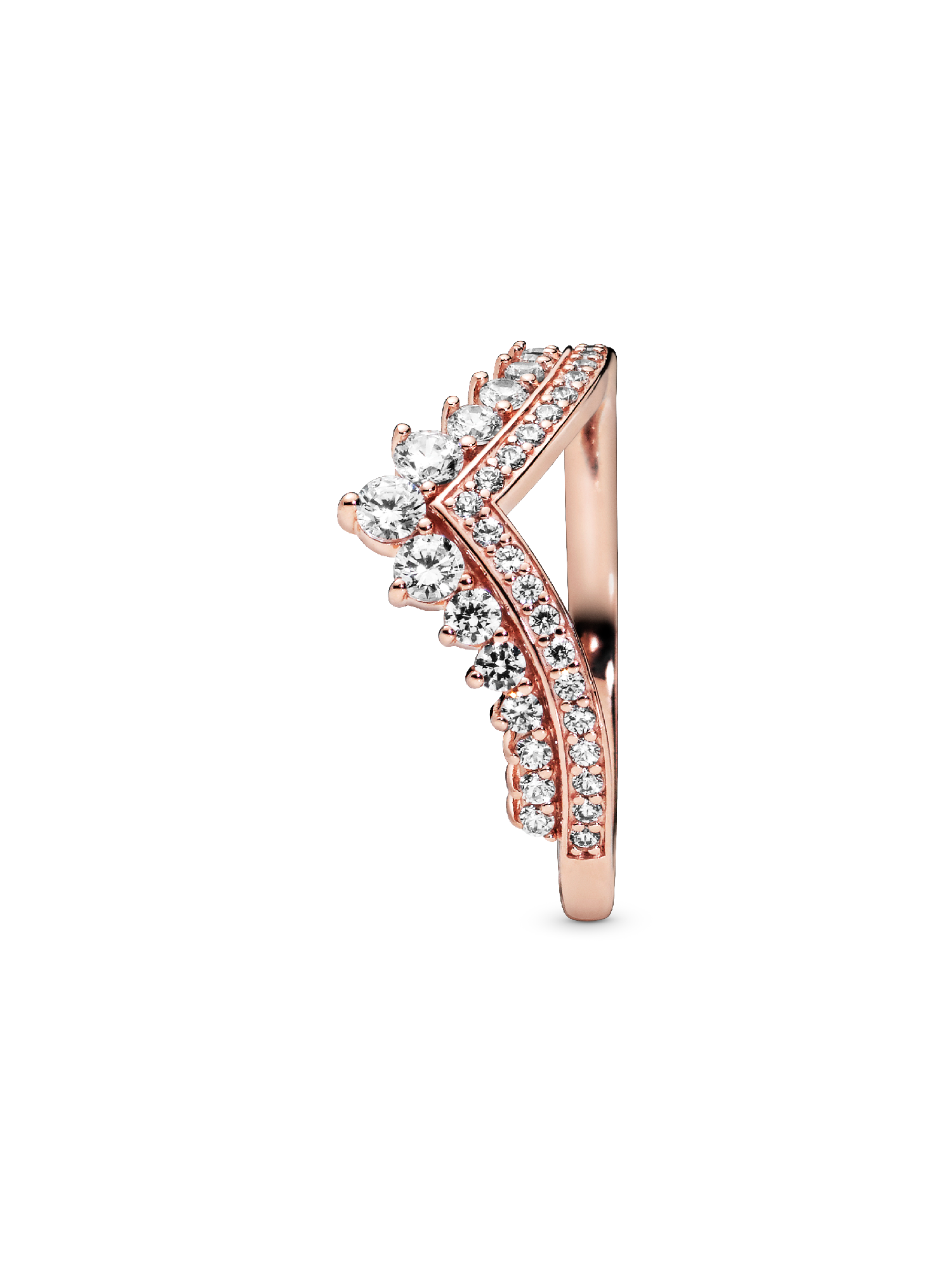Princess Wishbone Ring | ローズゴールドプレーティング | パンドラ'