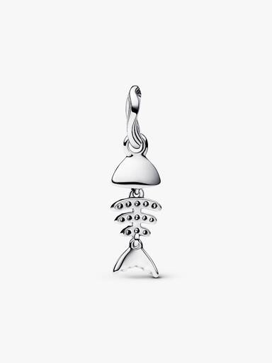 Turquoise-coloured Fishbone Dangle Charm