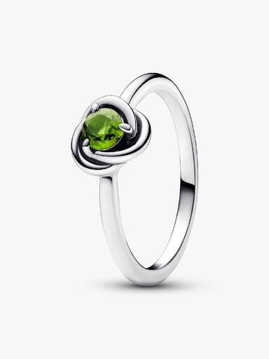 August Birthstone Eternity Circle Ring