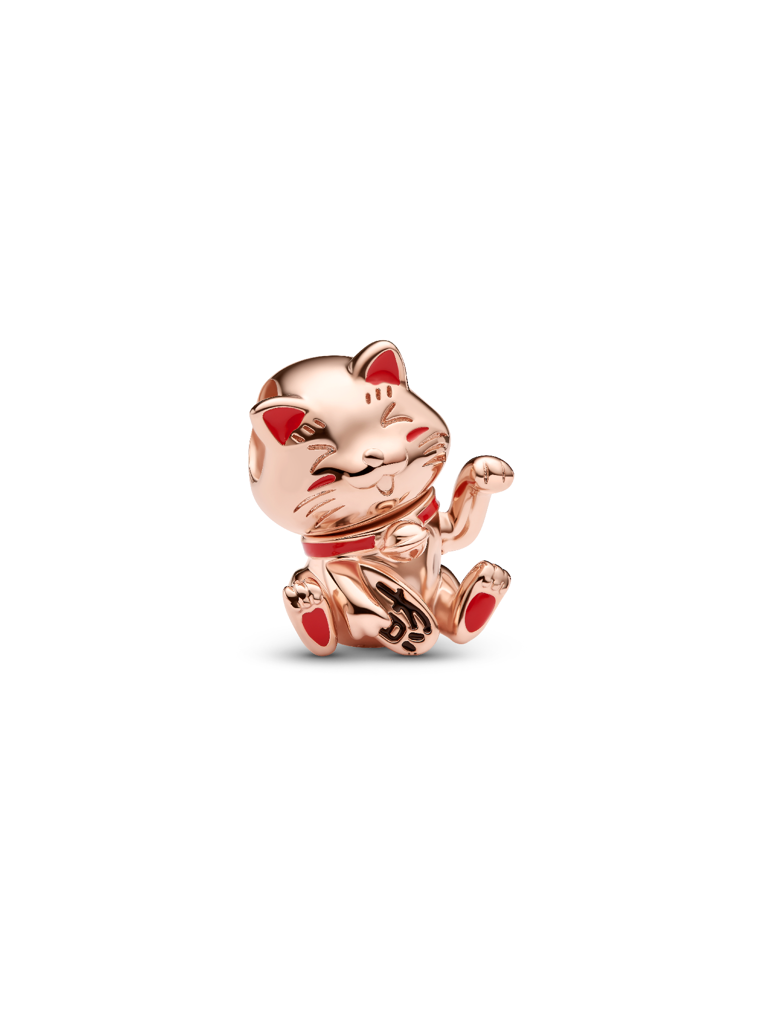 Cute Fortune Cat Charm | ローズゴールドプレーティング | パンドラ