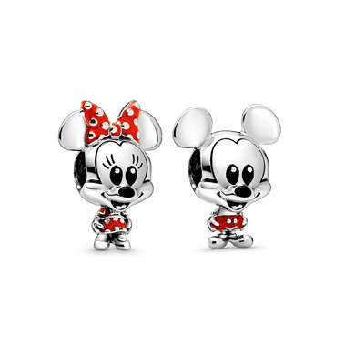 Disney Mickey and Minnie Mouse Charm Set