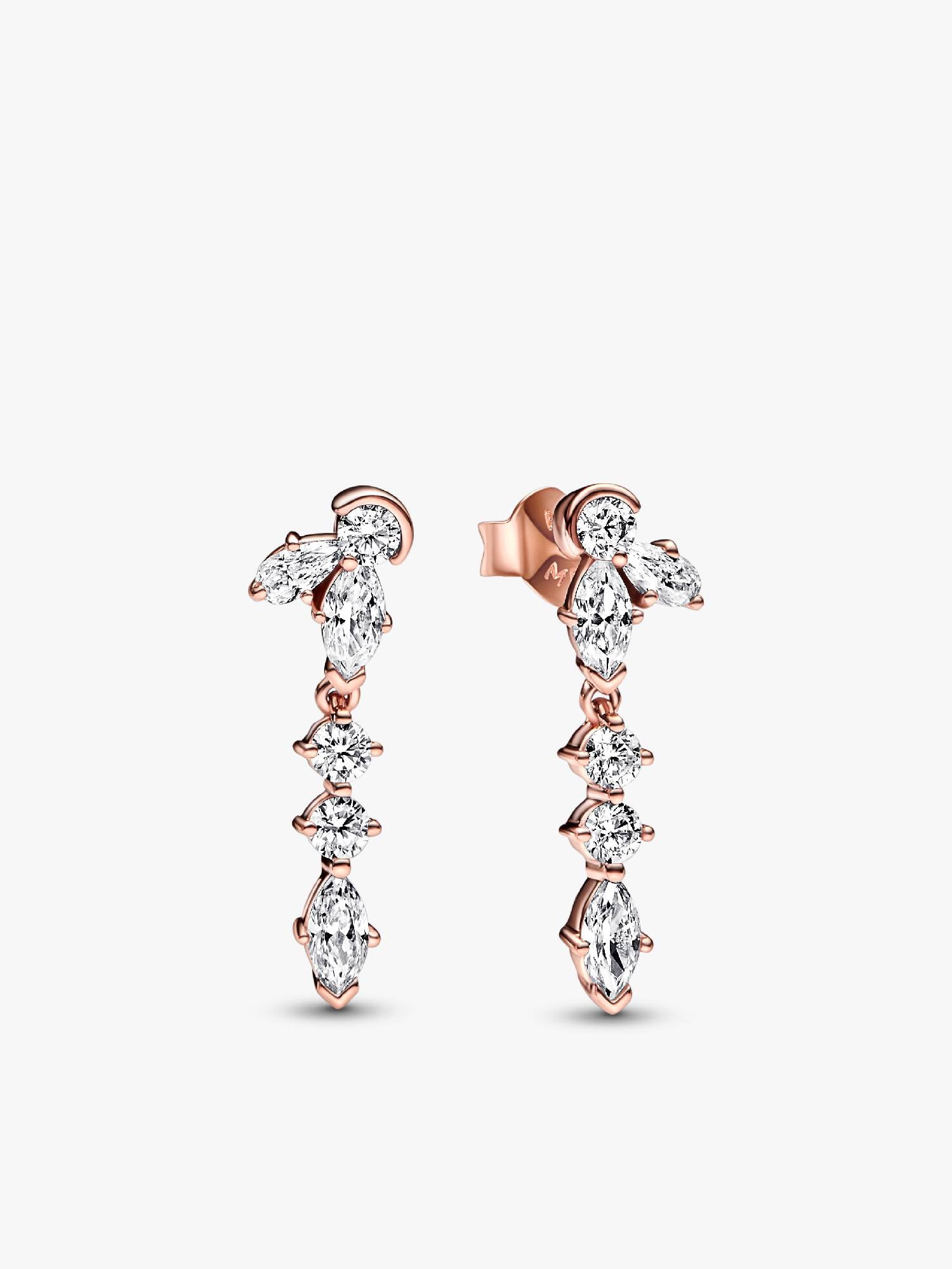 Sparkling Herbarium Cluster Drop Earrings