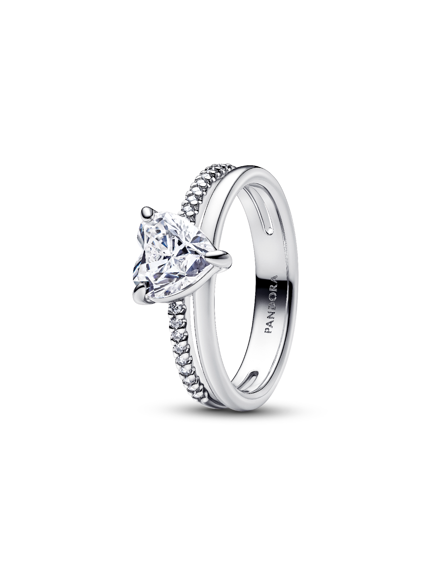 Double Band Heart Ring