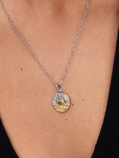 Cancer Zodiac Medallion Charm