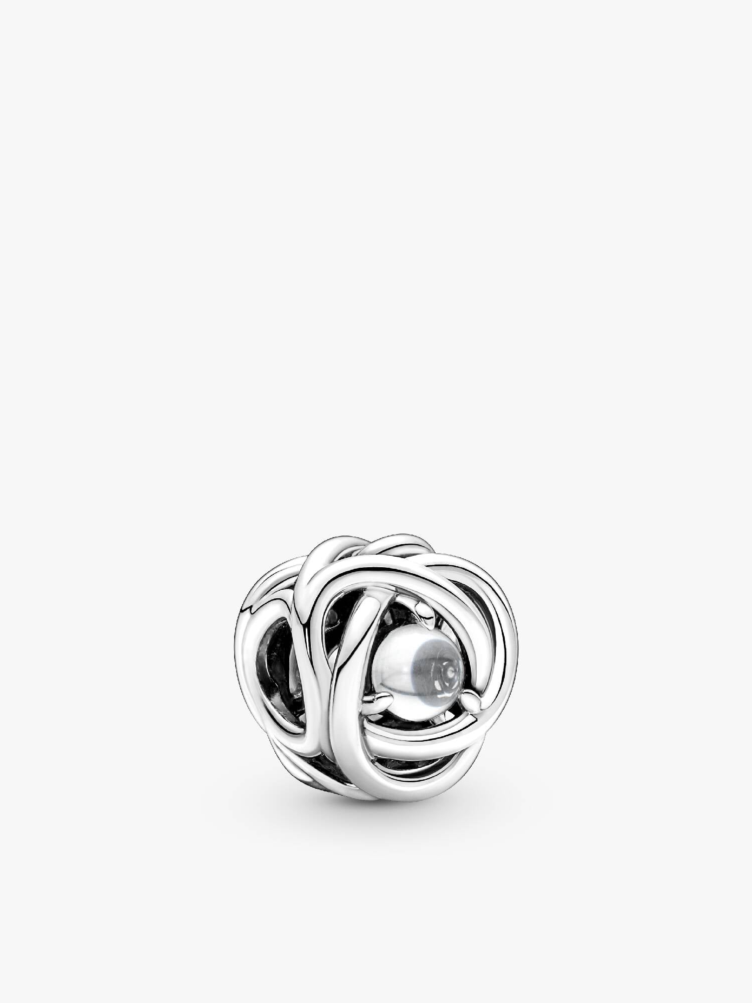 Clear Eternity Circle Charm
