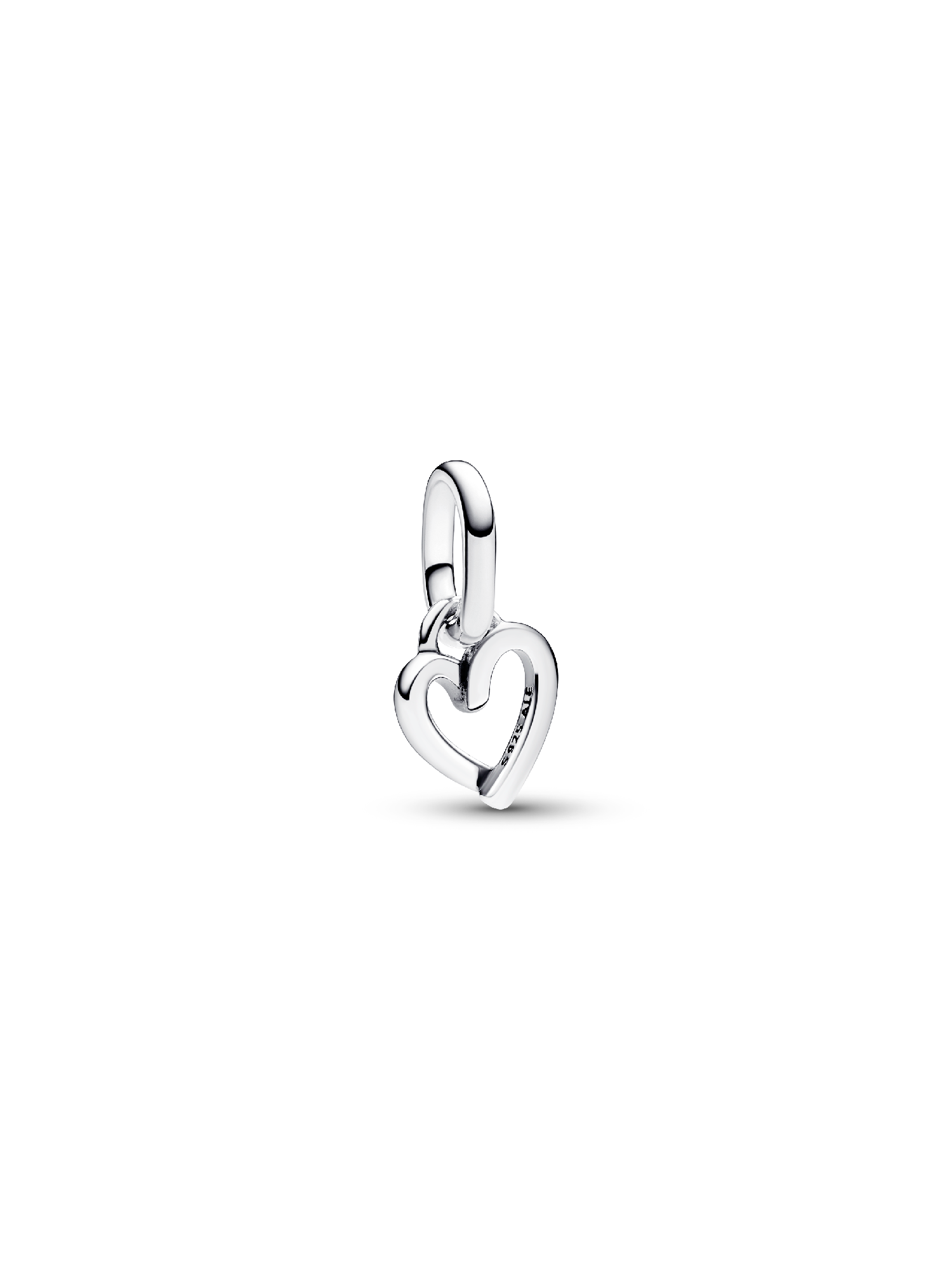 Pandora ME Freehand Heart Mini Dangle Charm | スターリングシルバー