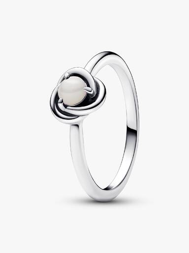 June Birthstone Eternity Circle Ring
