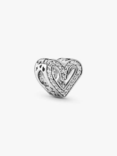 Sparkling Freehand Heart チャーム
