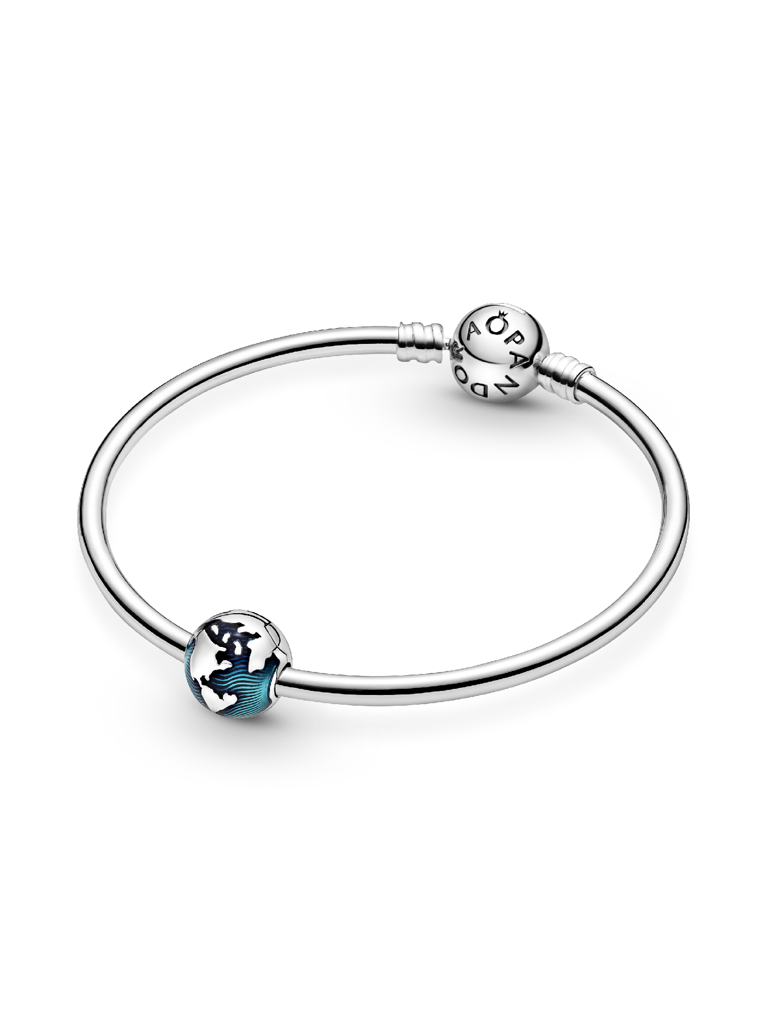 Blue Globe Clip Charm | スターリングシルバー | パンドラ'