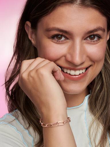 Pandora ME Round Clasp Medium-Link Chain Bracelet