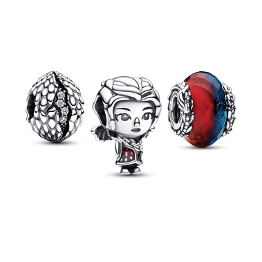 Game of Thrones Dragon Egg, Daenerys and Ice & Fire Charm Set