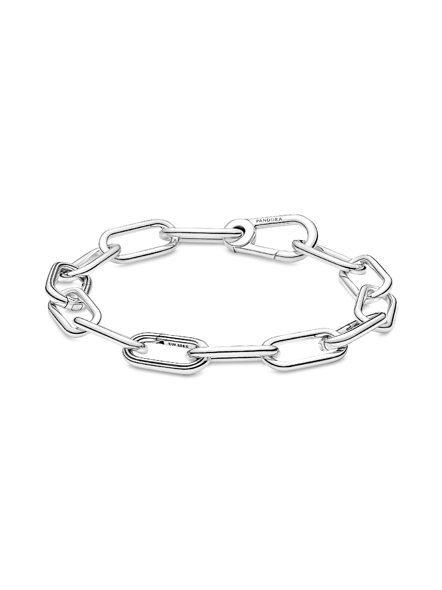 Pandora ME Round Clasp Medium-Link Chain Bracelet | スターリング