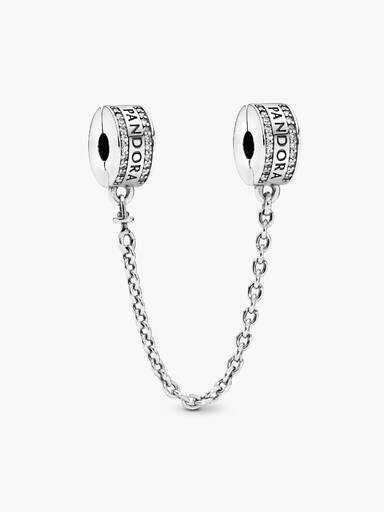 Logo Safety Chain Clip Charm