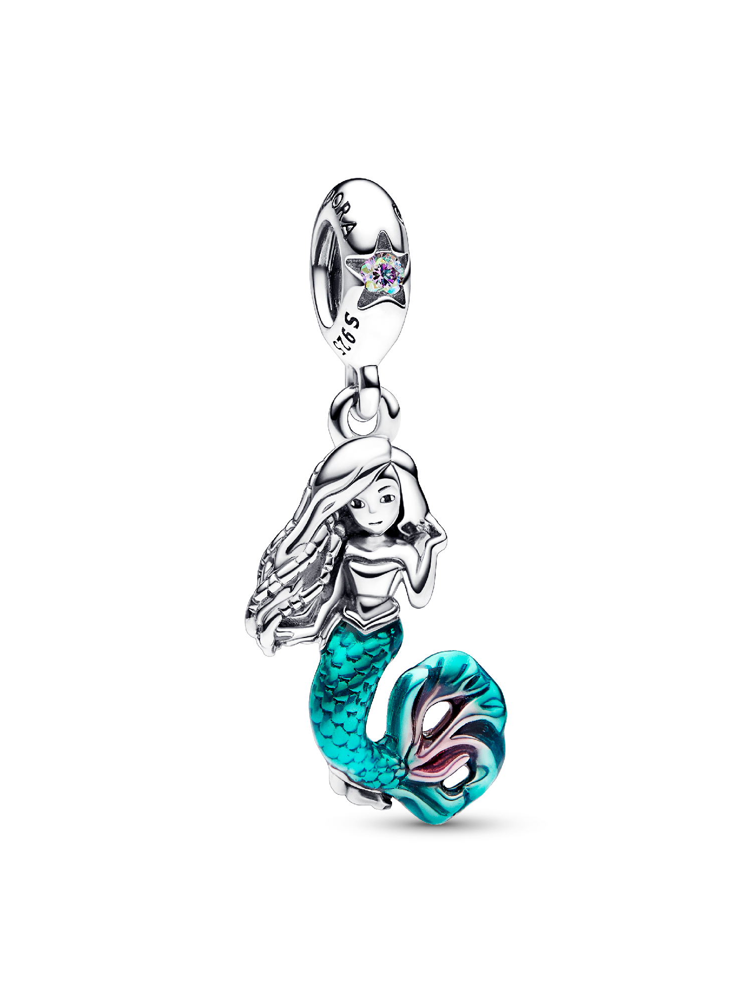 Disney The Little Mermaid Ariel Dangle Charm | スターリング