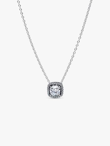 Halo Pendant Collier Necklace