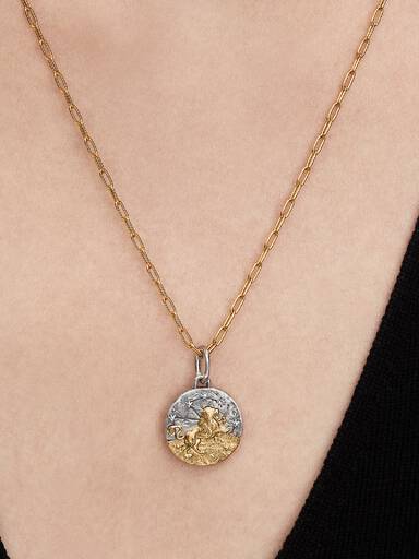 Leo Zodiac Medallion Charm