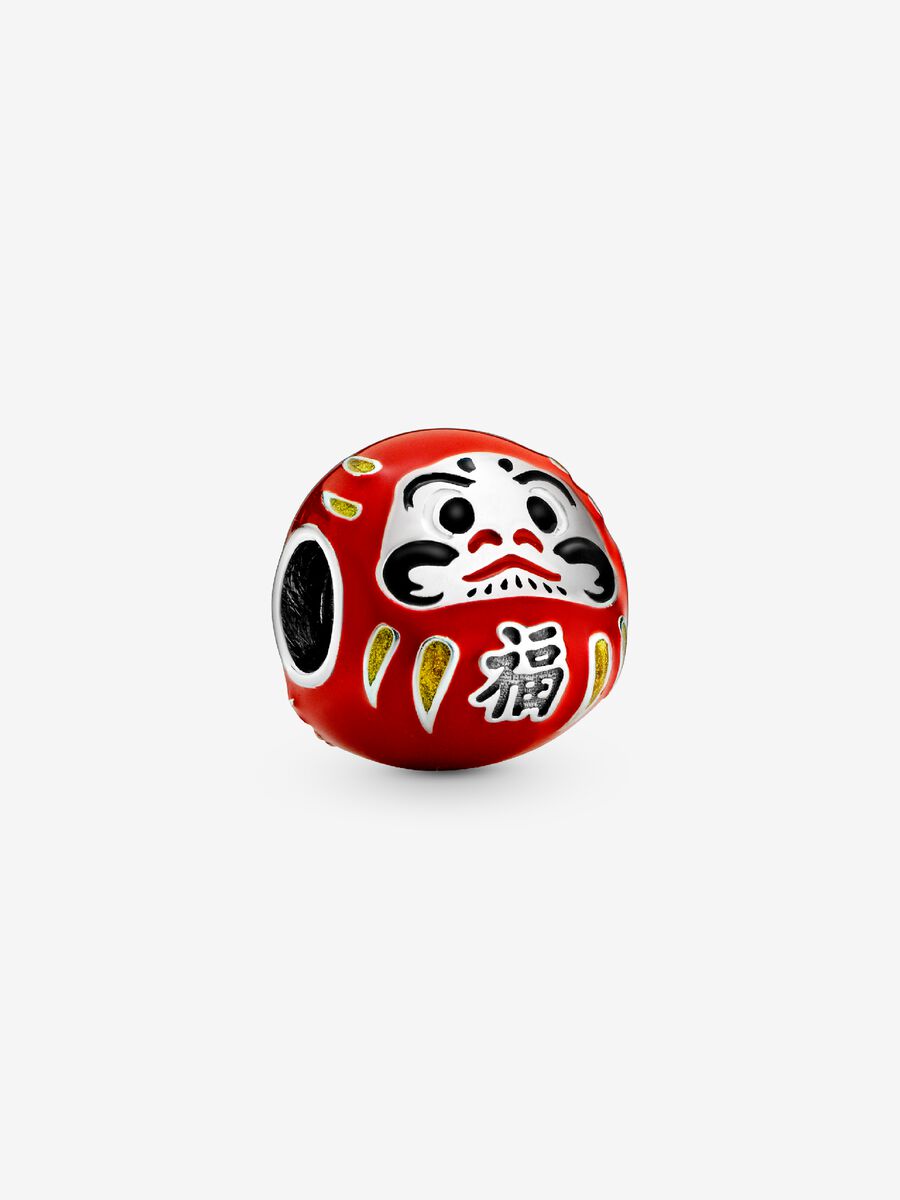Red Daruma Doll Charm
