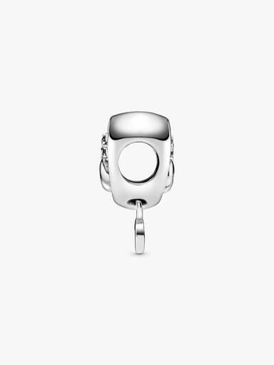 Sparkling Paw Print & Heart Charm