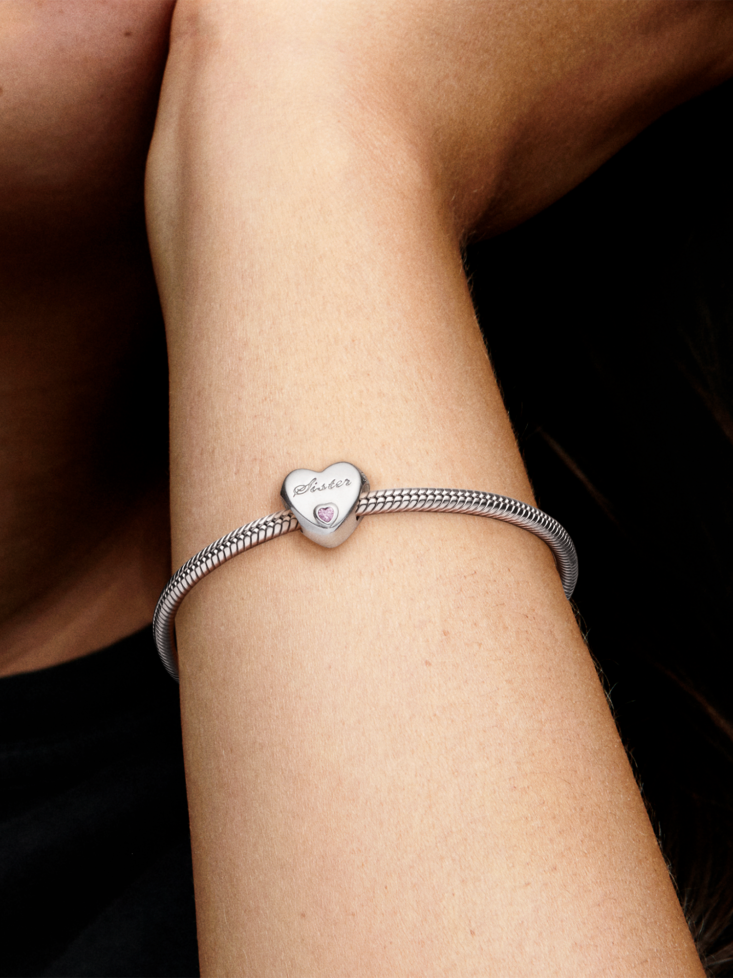 Sister Heart Charm | スターリングシルバー | パンドラ'