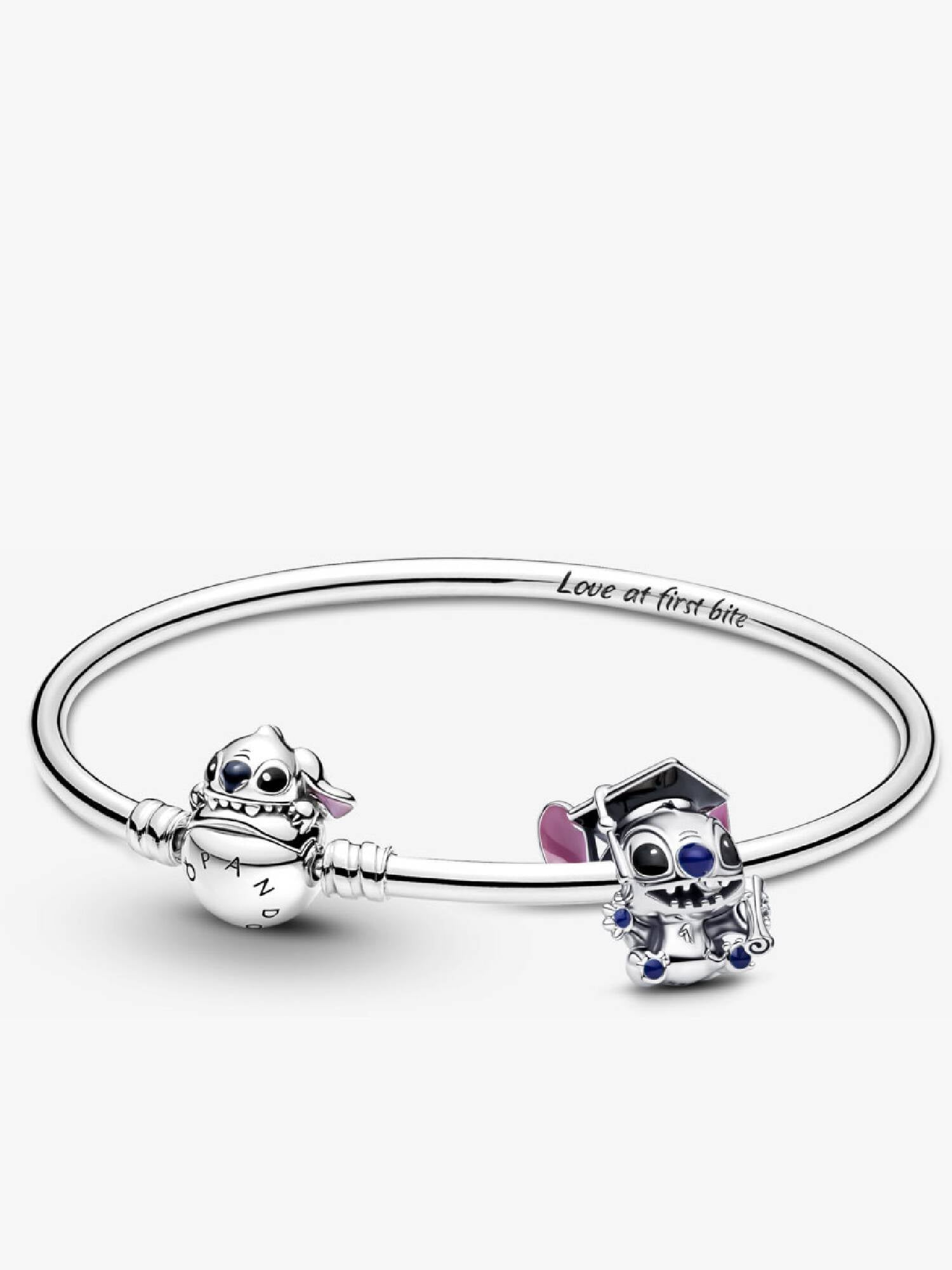 Disney Stitch Charms and Bracelet Set