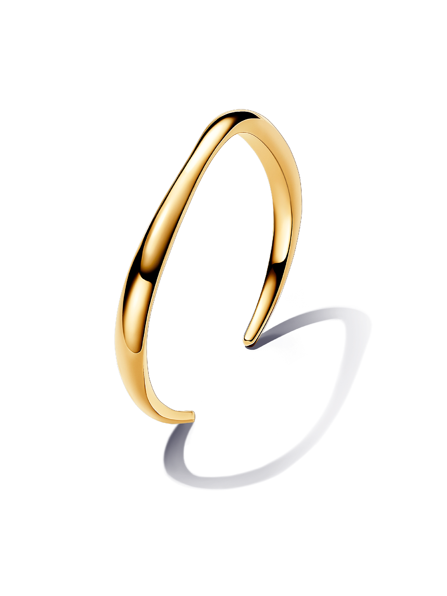 Organically Shaped Open Bangle | ゴールドプレーティング | パンドラ