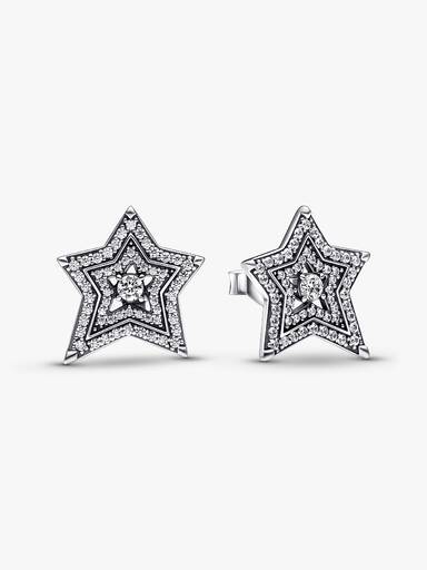 Celestial Asymmetric Star Stud Earrings